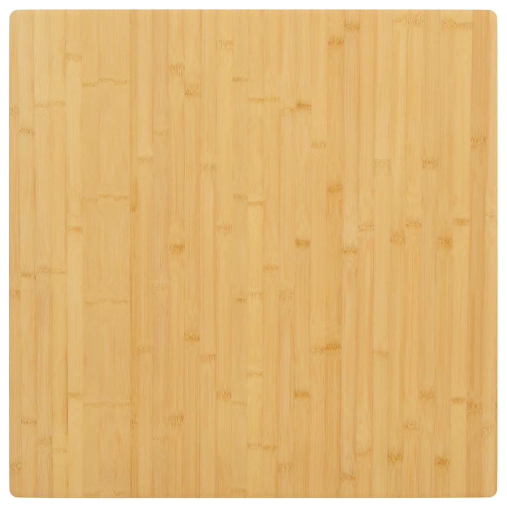 vidaXL Tablero de mesa de bambú 80x80x4 cm