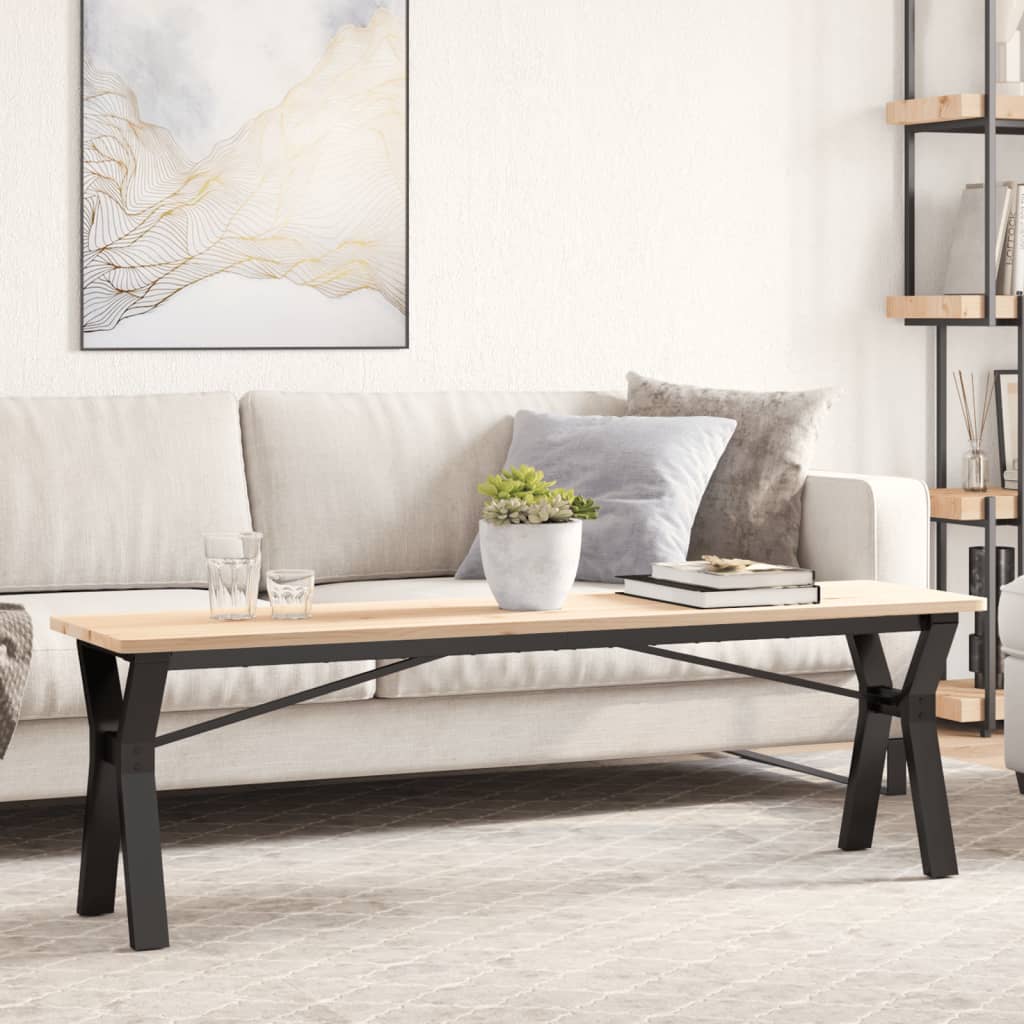 vidaXL Patas de mesa de centro estructura Y acero 140x30x43 cm