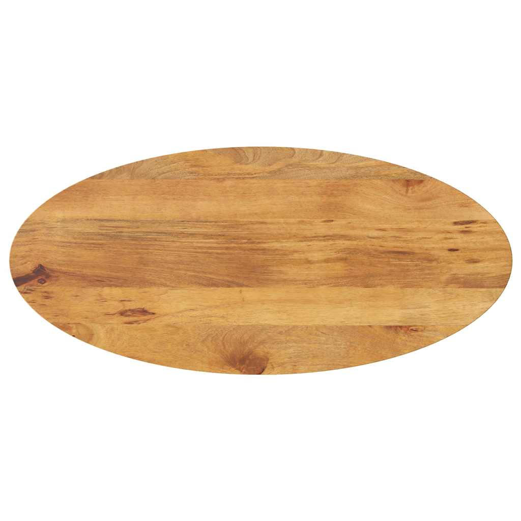 vidaXL Tablero de mesa ovalado madera maciza de mango 140x50x3,8 cm