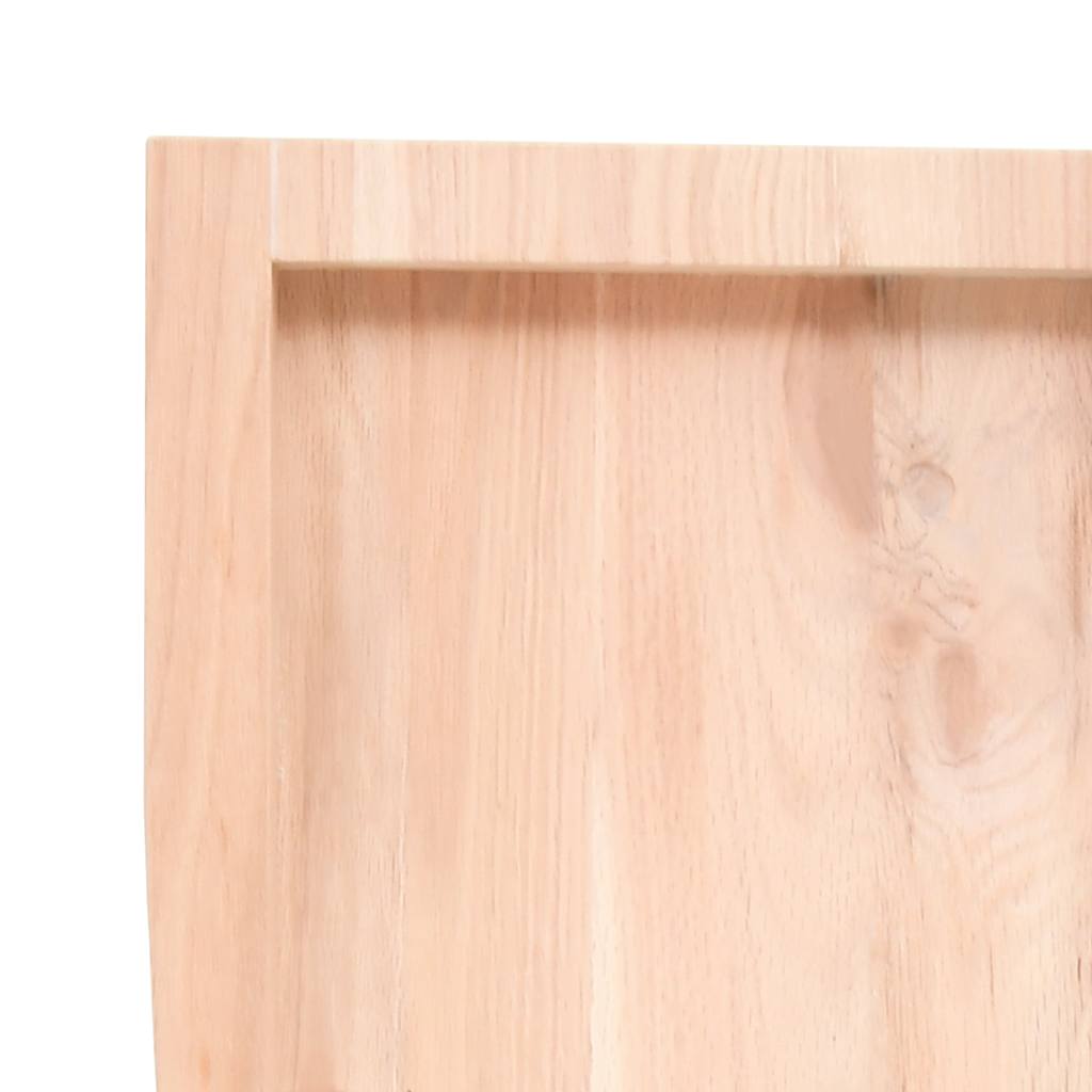 vidaXL Tablero de mesa madera maciza roble sin tratar 120x60x(2-6) cm - Image 6