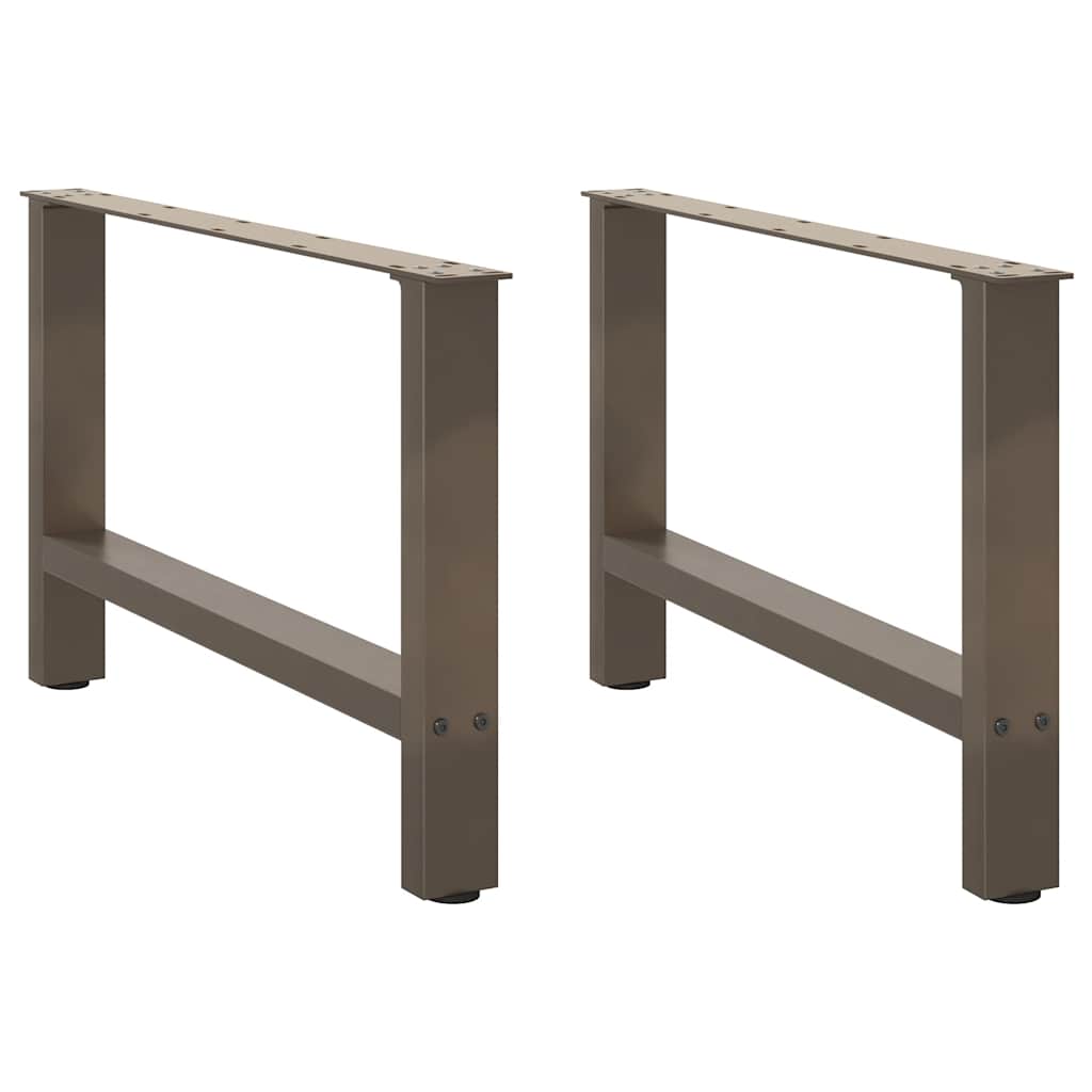 vidaXL Patas para mesa de centro de acero natural (2 unidades, 70 x 42-43 cm)