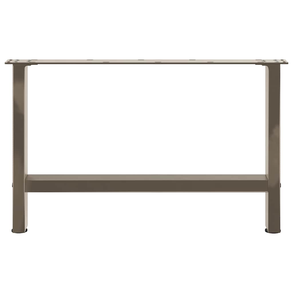 vidaXL Patas para mesa de centro de acero natural (2 unidades, 70 x 42-43 cm) - Image 5