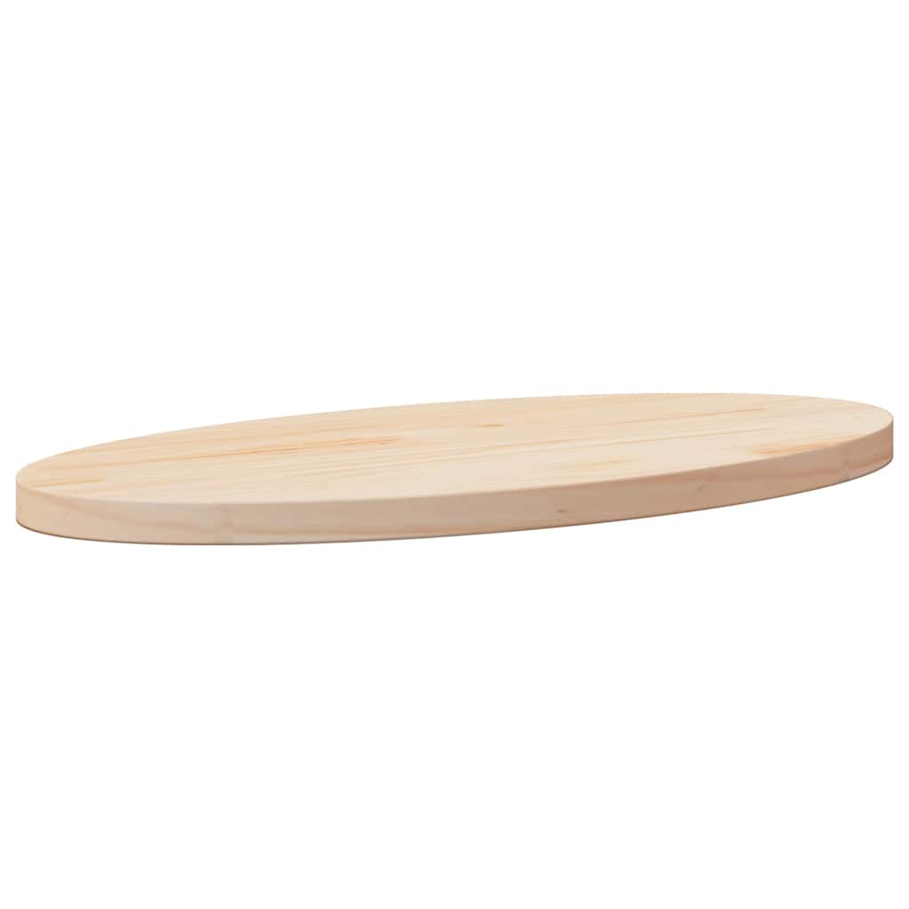 vidaXL Tablero de mesa ovalado madera maciza de pino 60x30x2,5 cm