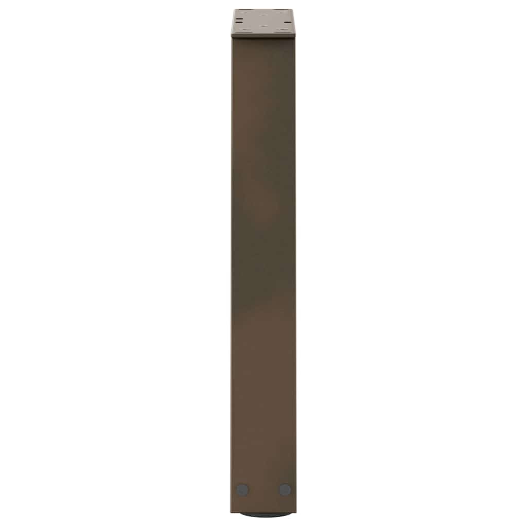 vidaXL Patas para mesa de centro en forma de V (2 unidades, acero natural, 38 x 42-43,3 cm) - Image 6