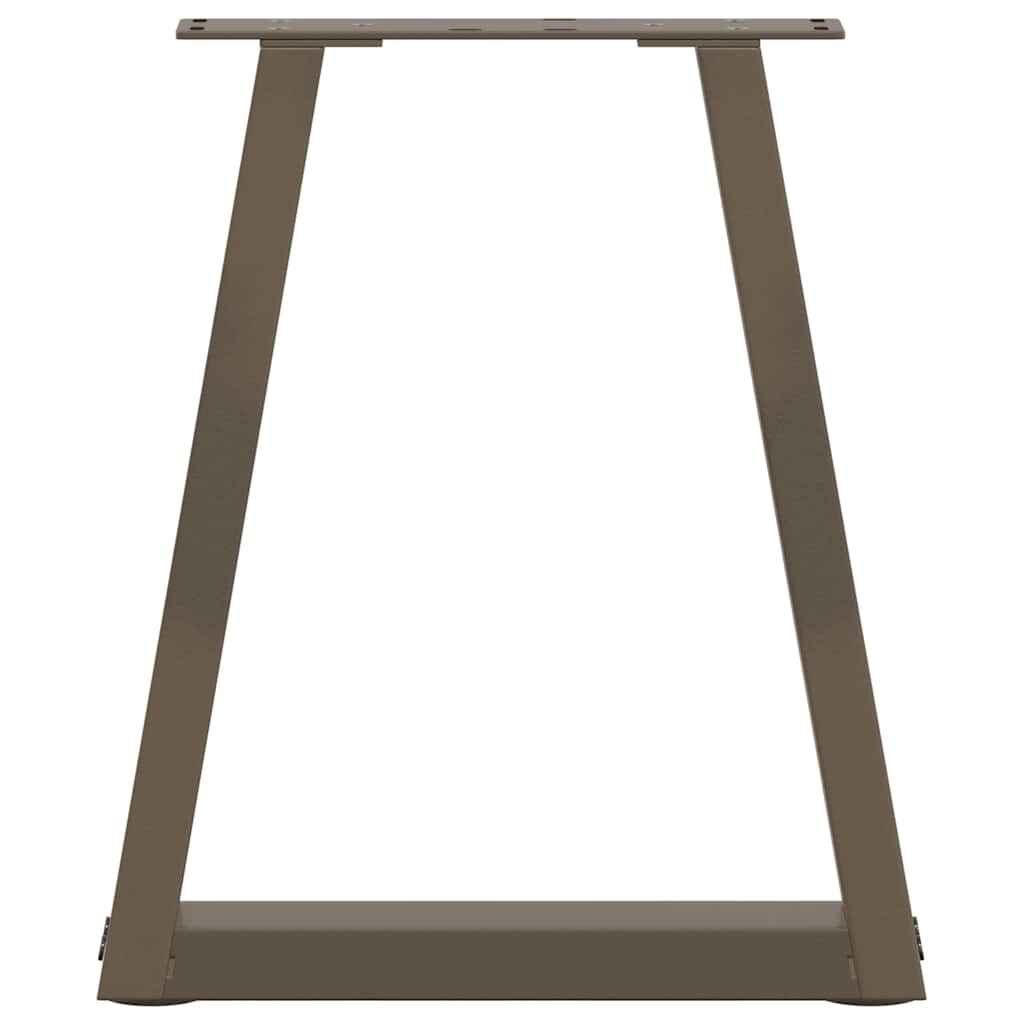 vidaXL Patas para mesa de centro en forma de V (2 unidades, acero natural, 38 x 42-43,3 cm) - Image 5