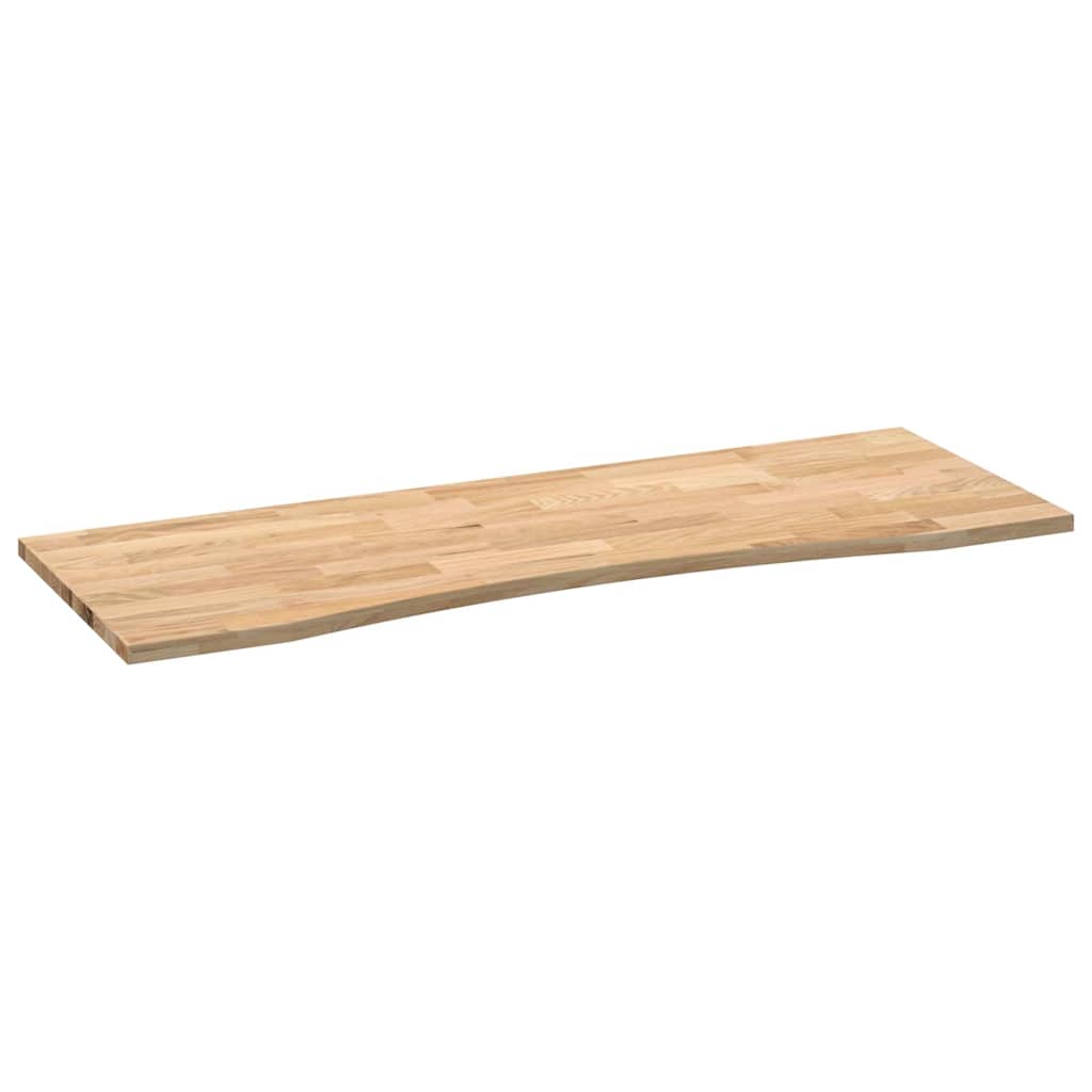 vidaXL Tablero escritorio rectangular madera maciza roble sin tratar - Image 4