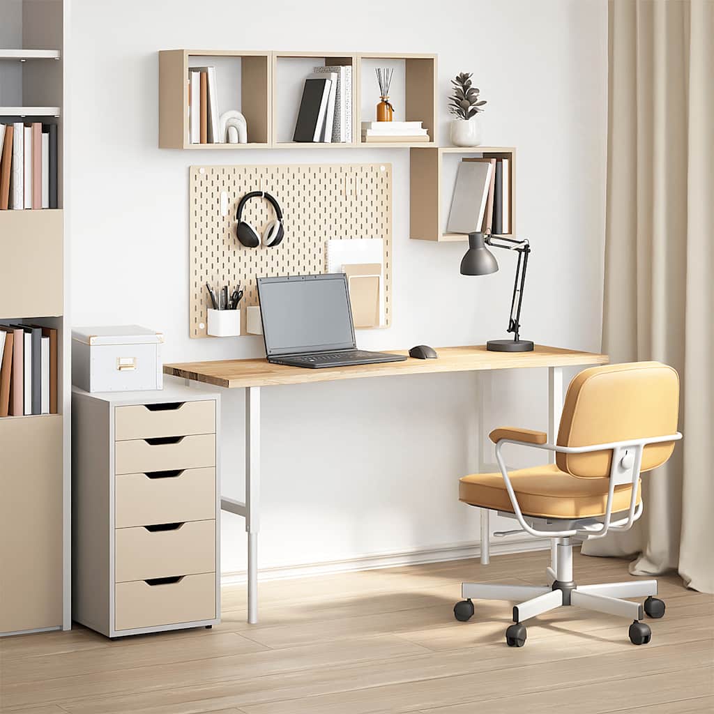vidaXL Tablero escritorio rectangular madera maciza roble sin tratar - Image 3