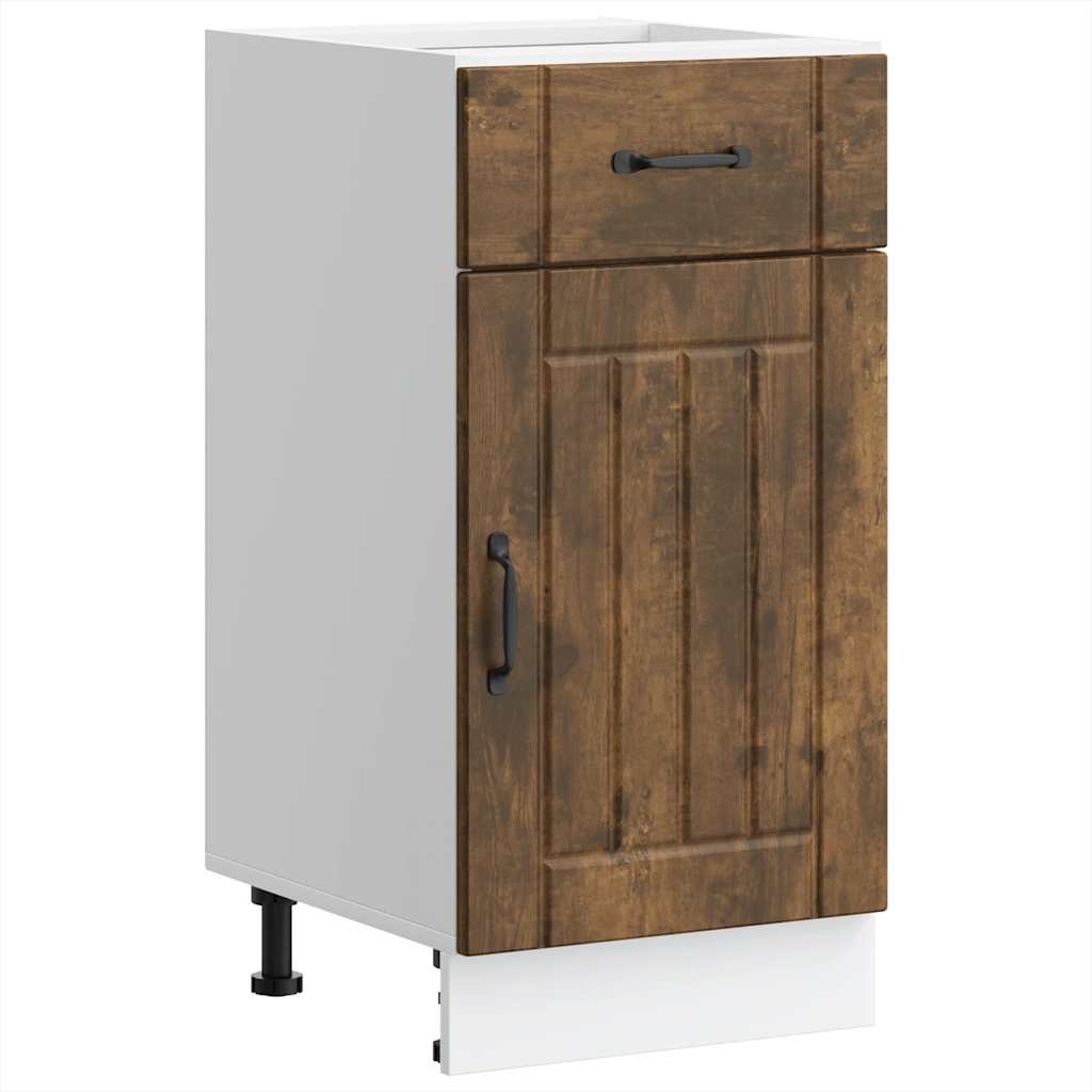 vidaXL Mueble bajo de cocina Lucca roble ahumado
