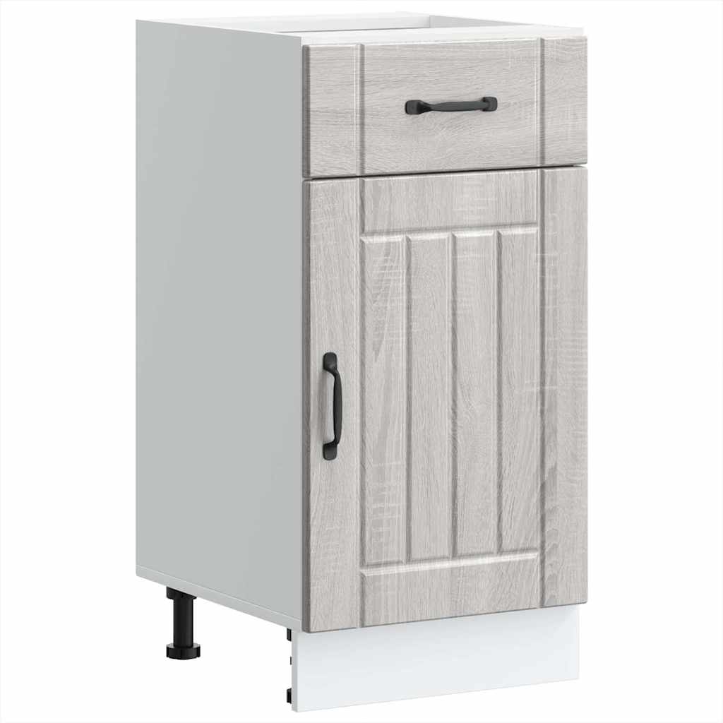 vidaXL Mueble bajo de cocina Lucca madera contrachapada gris sonoma