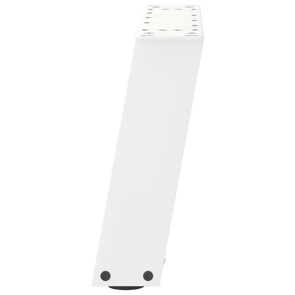 vidaXL Patas para mesa de centro en forma de U (2 unidades), color blanco, 50 x (30-31) cm, acero - Image 6