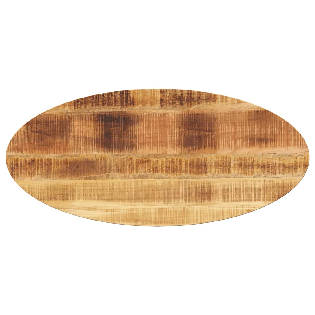 vidaXL Tablero de mesa ovalado madera maciza de mango 90x40x2,5 cm