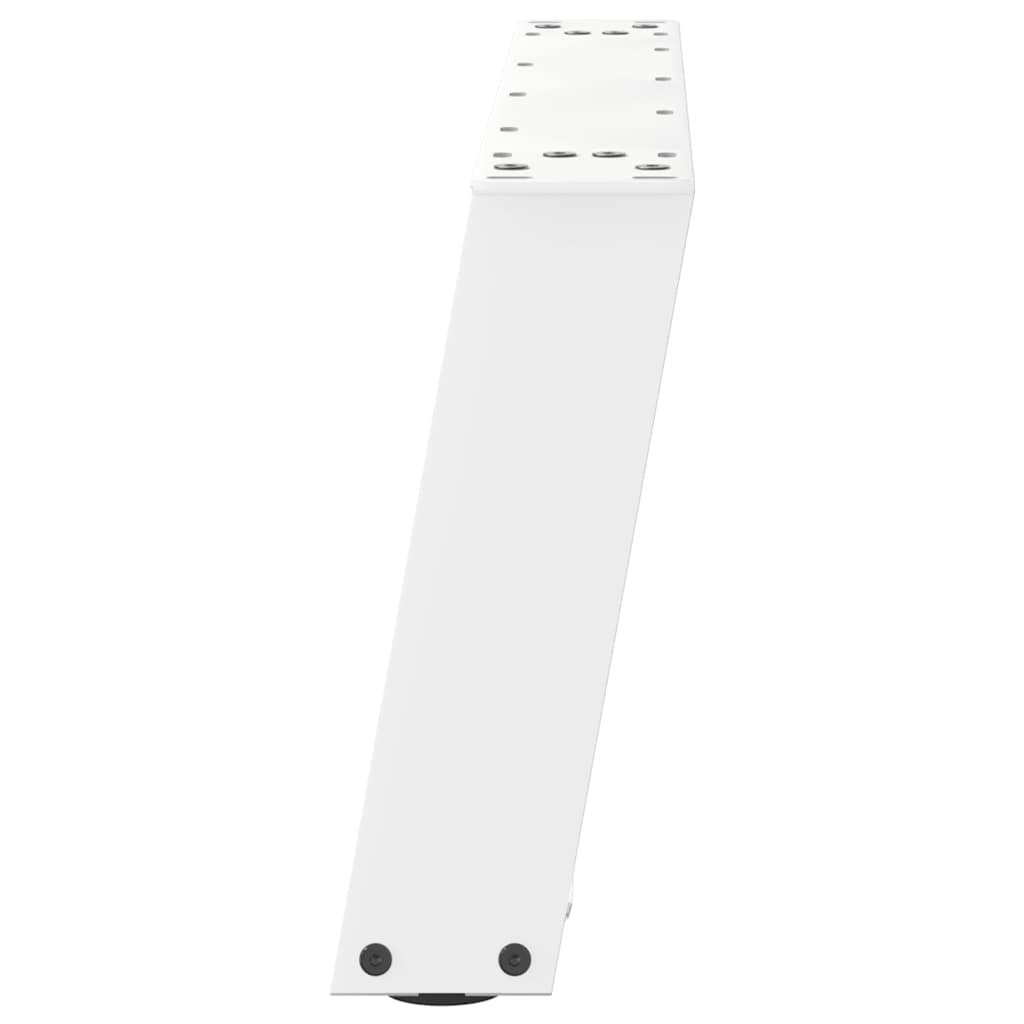 vidaXL Patas para mesa de centro en forma de U (2 unidades), color blanco, 60 x (30-31) cm, acero - Image 6