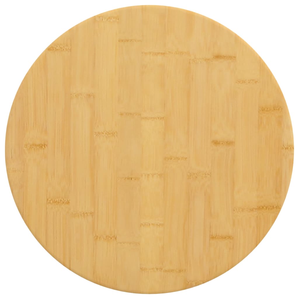 vidaXL Tablero de mesa de bambú Ø40x4 cm