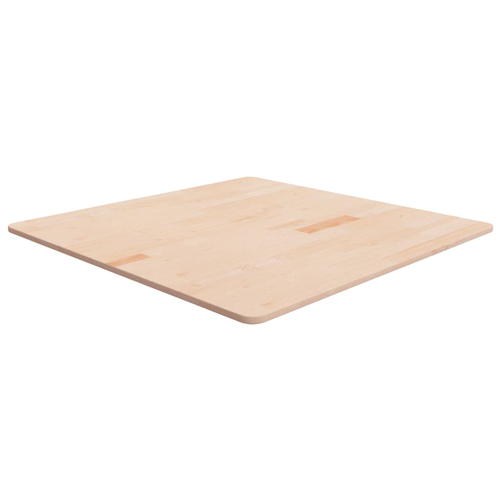 vidaXL Tablero de mesa cuadrada madera de roble sin tratar 90x90x1,5cm
