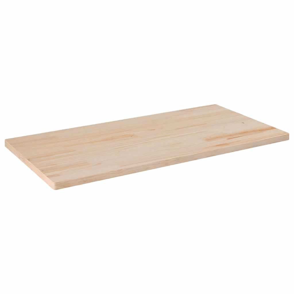 vidaXL Tablero de mesa rectangular madera maciza de pino 110x60x2,5 cm