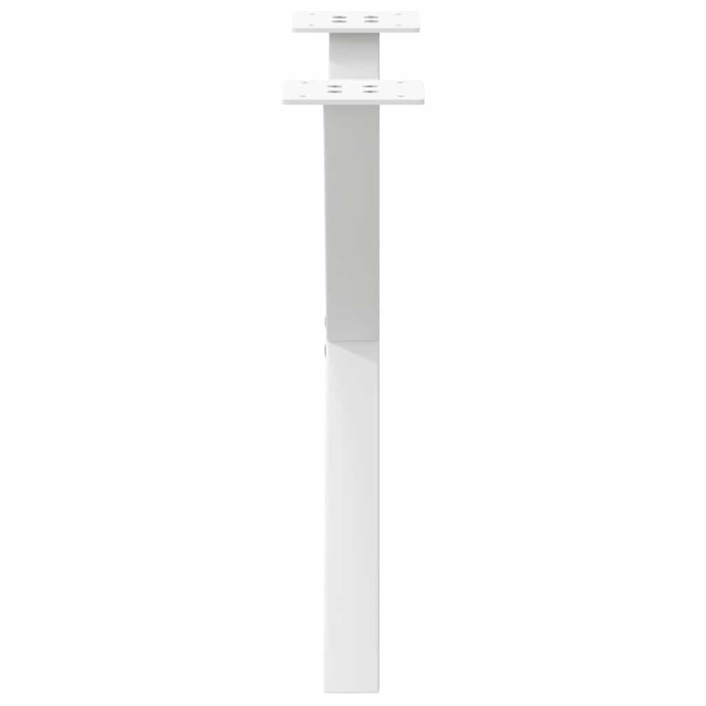 vidaXL Patas para mesa de centro en forma de X (2 unidades), color blanco, 60 x (42-43) cm, acero - Image 6