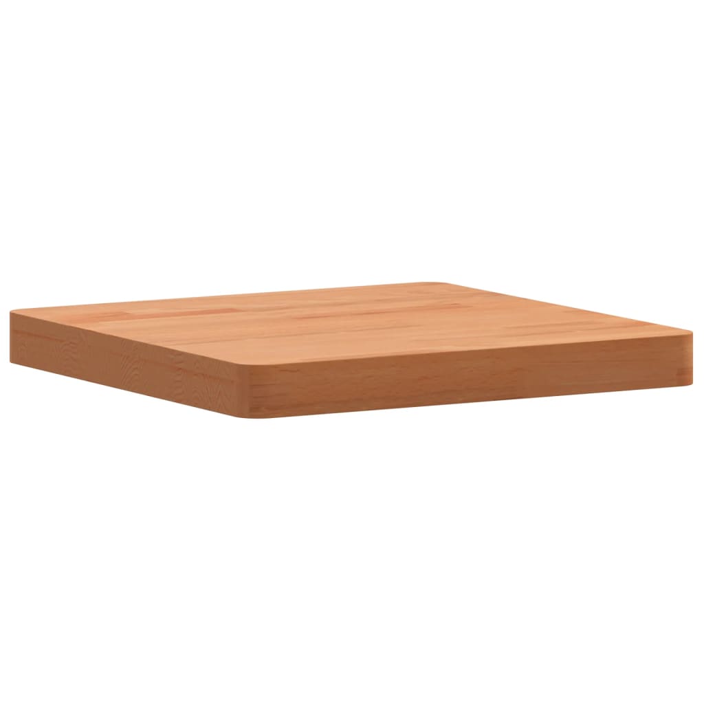 vidaXL Tablero de mesa cuadrado de madera maciza de haya 40x40x4 cm - Image 4
