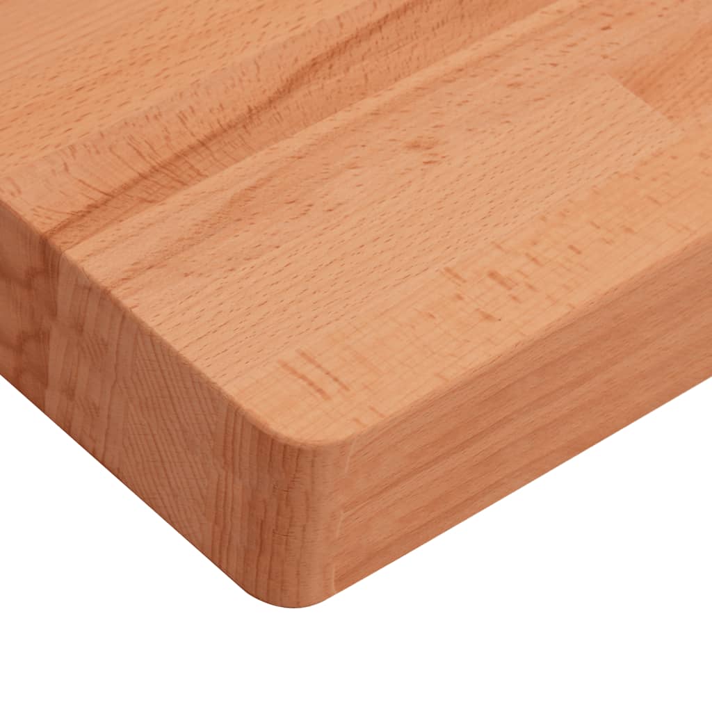 vidaXL Tablero de mesa cuadrado de madera maciza de haya 40x40x4 cm - Image 6