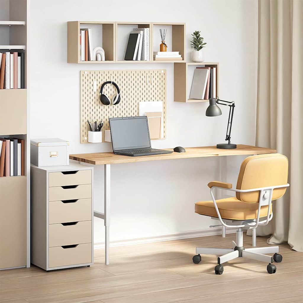 vidaXL Tablero escritorio rectangular madera maciza roble sin tratar - Image 3