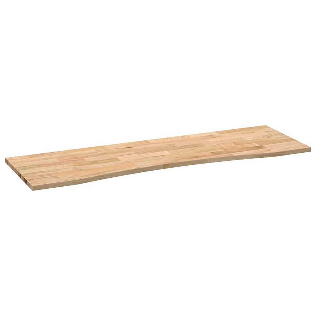 vidaXL Tablero escritorio rectangular madera maciza roble sin tratar - Image 4