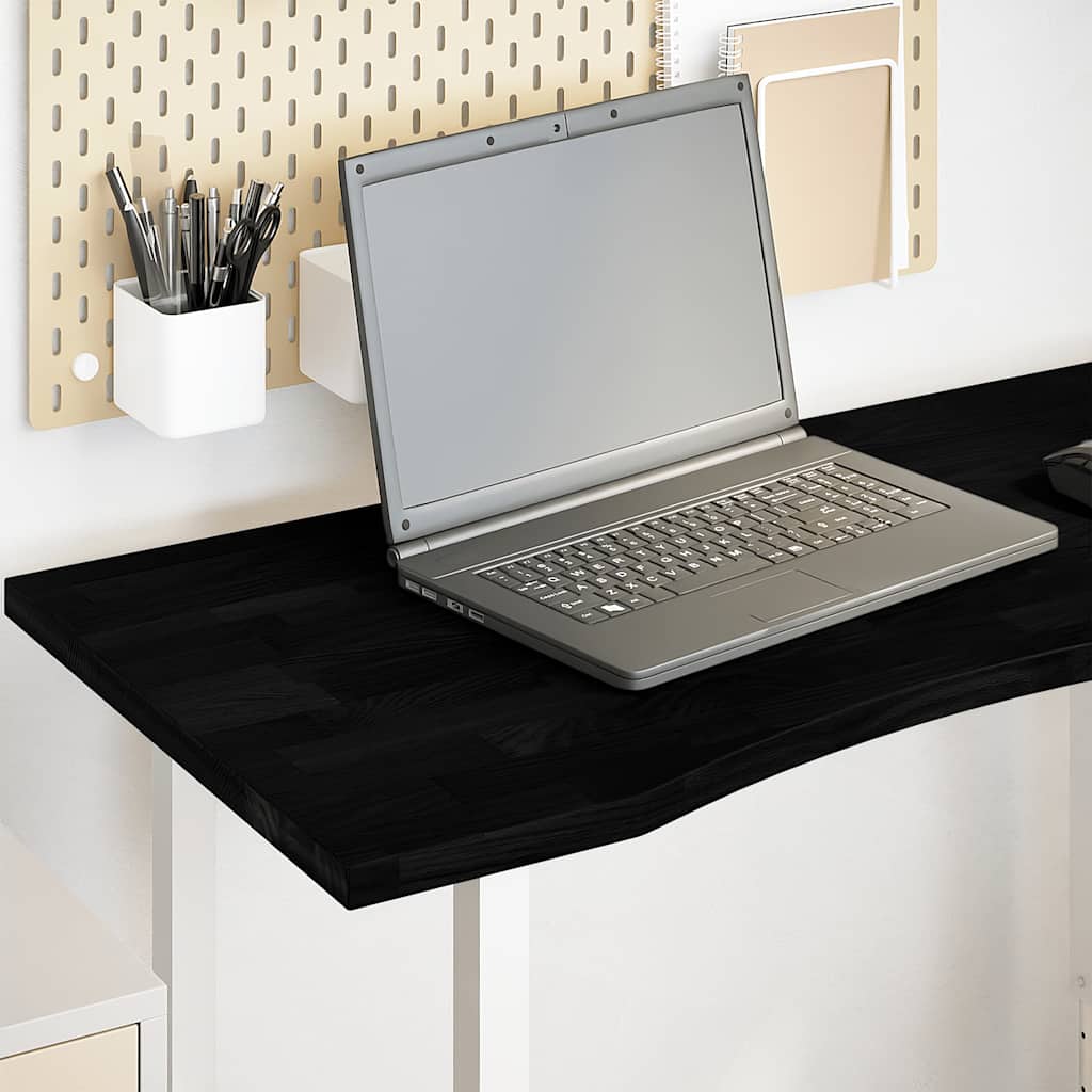 vidaXL Tablero escritorio 100x60x2,5cm rectangular madera maciza roble