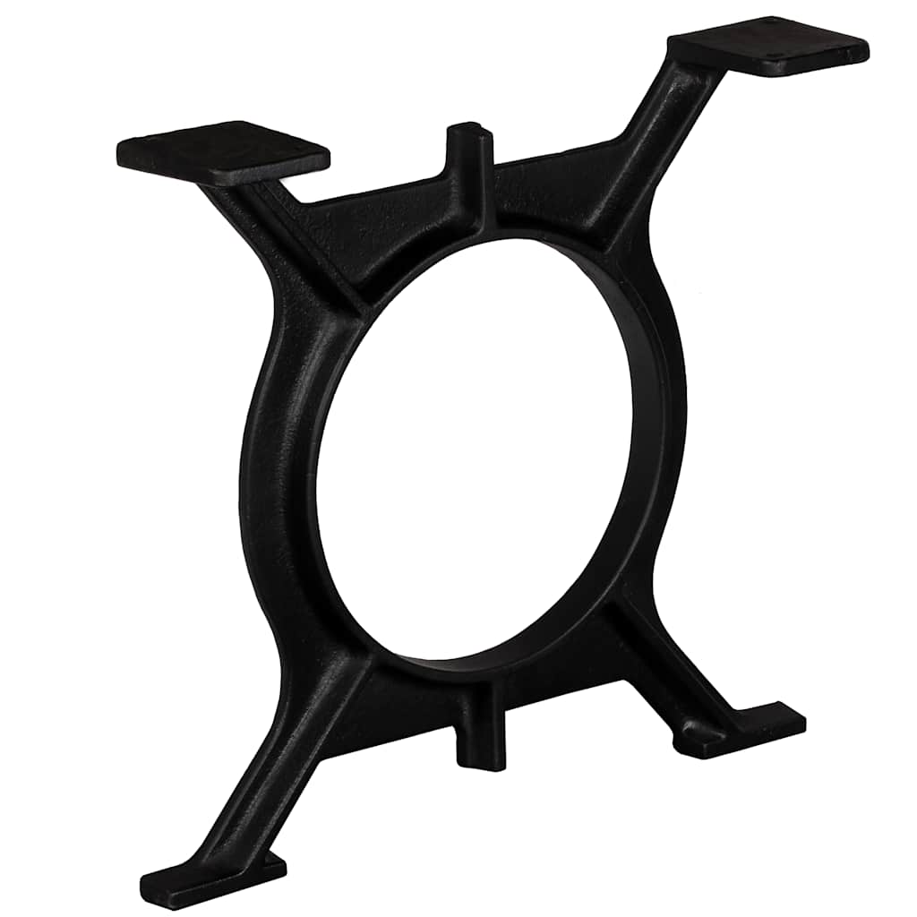 vidaXL Patas de mesa de comedor en O hierro fundido 2 unidades - Image 4