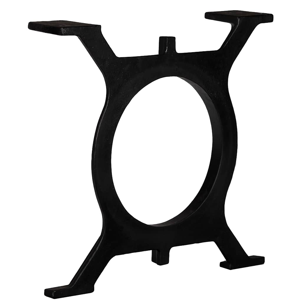 vidaXL Patas de mesa de comedor en O hierro fundido 2 unidades - Image 3