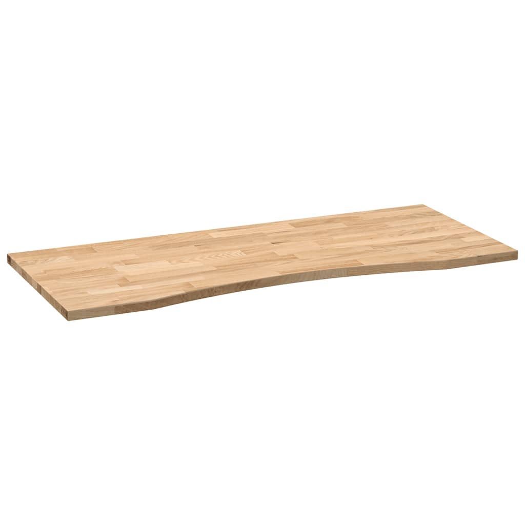vidaXL Tablero escritorio rectangular madera maciza roble sin tratar - Image 4