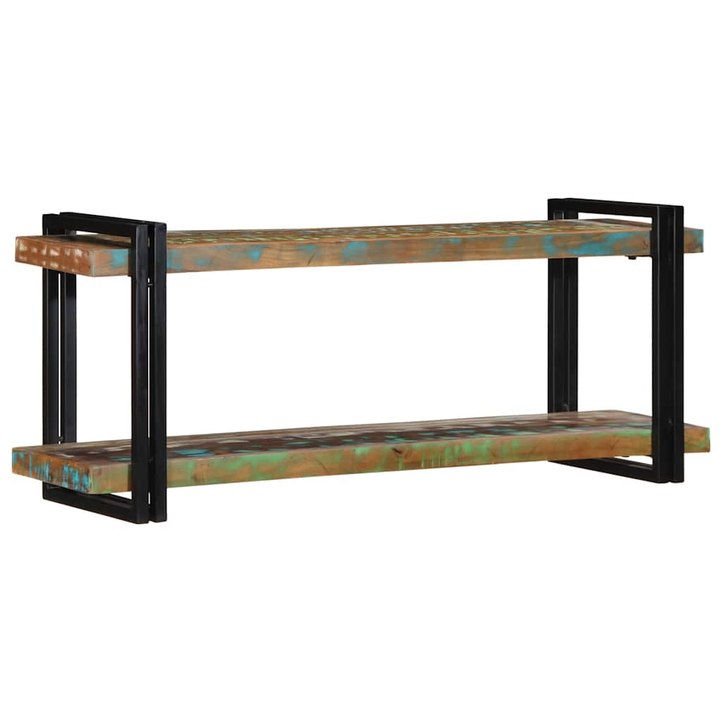 vidaXL Estante de pared multicolor de madera maciza reciclada