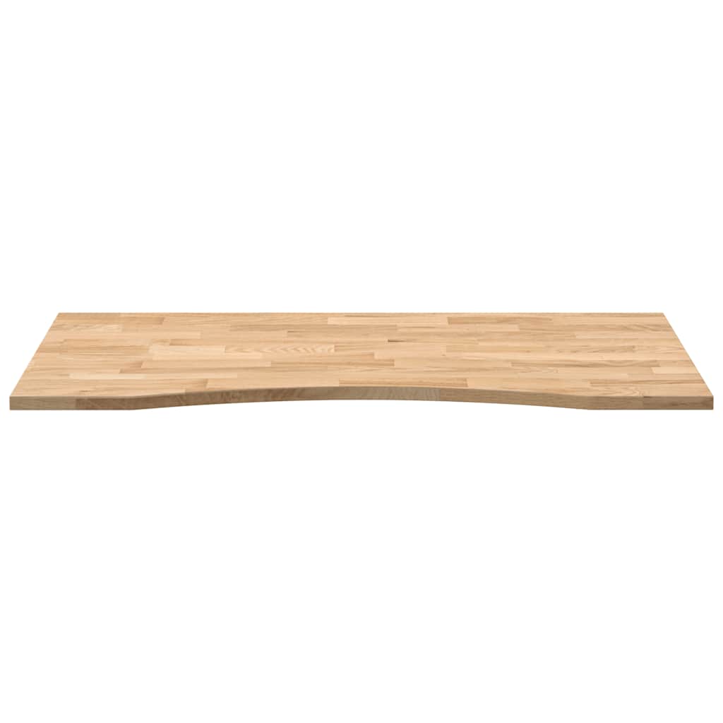 vidaXL Tablero escritorio rectangular madera maciza roble sin tratar - Image 5