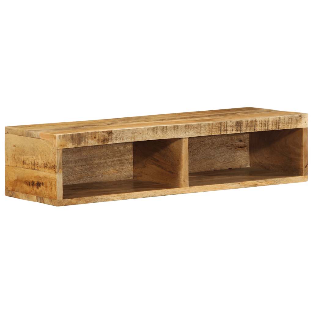 vidaXL Mueble de TV de pared madera maciza de mango rugosa 80x30x19 cm