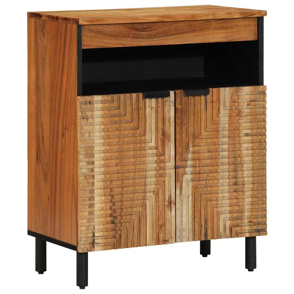 vidaXL Aparador Marrón 60 x 33 x 75 cm Madera maciza de Acacia