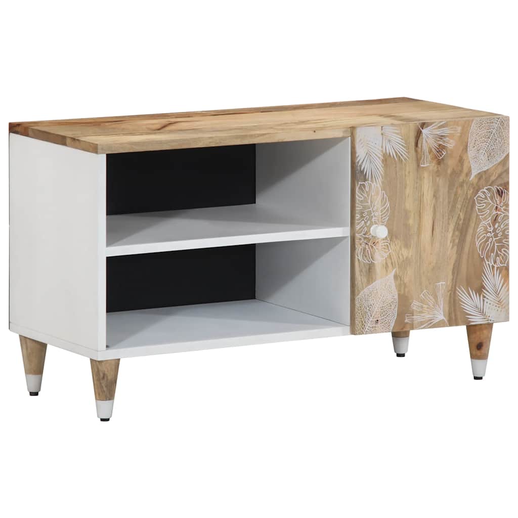 vidaXL Mueble de TV madera maciza de mango 80x31,5x46 cm