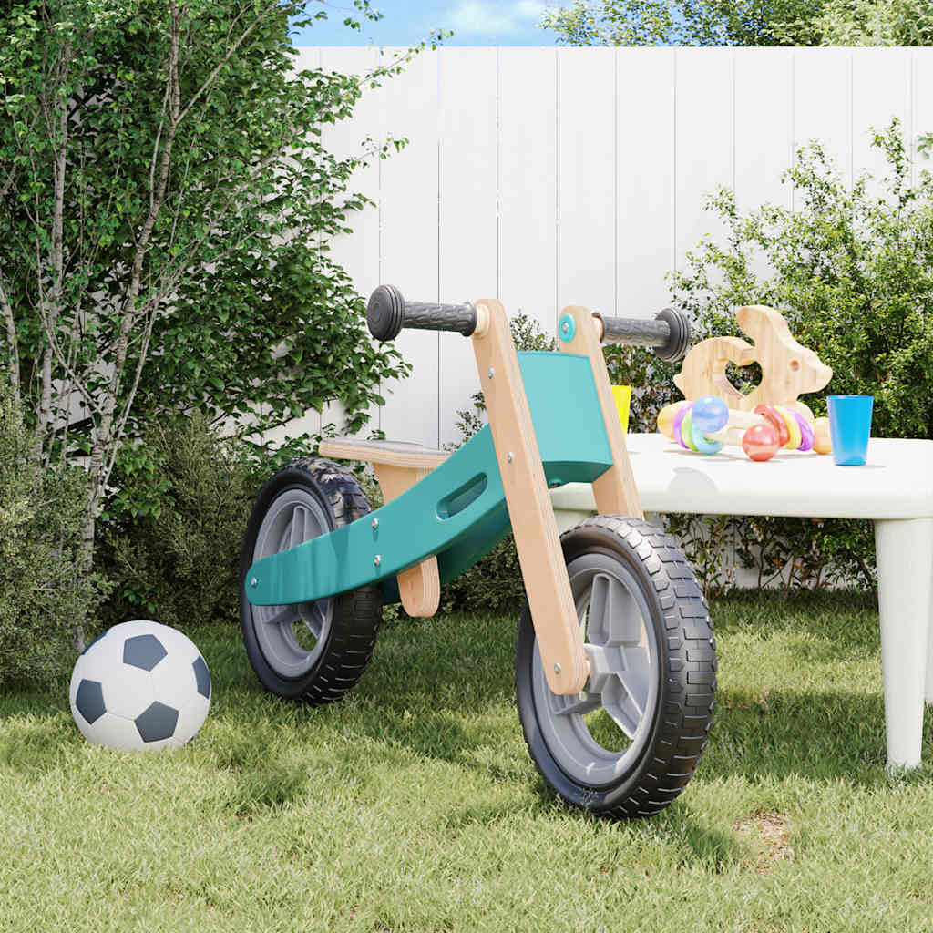 vidaXL Bicicleta sin pedales para niños azul claro