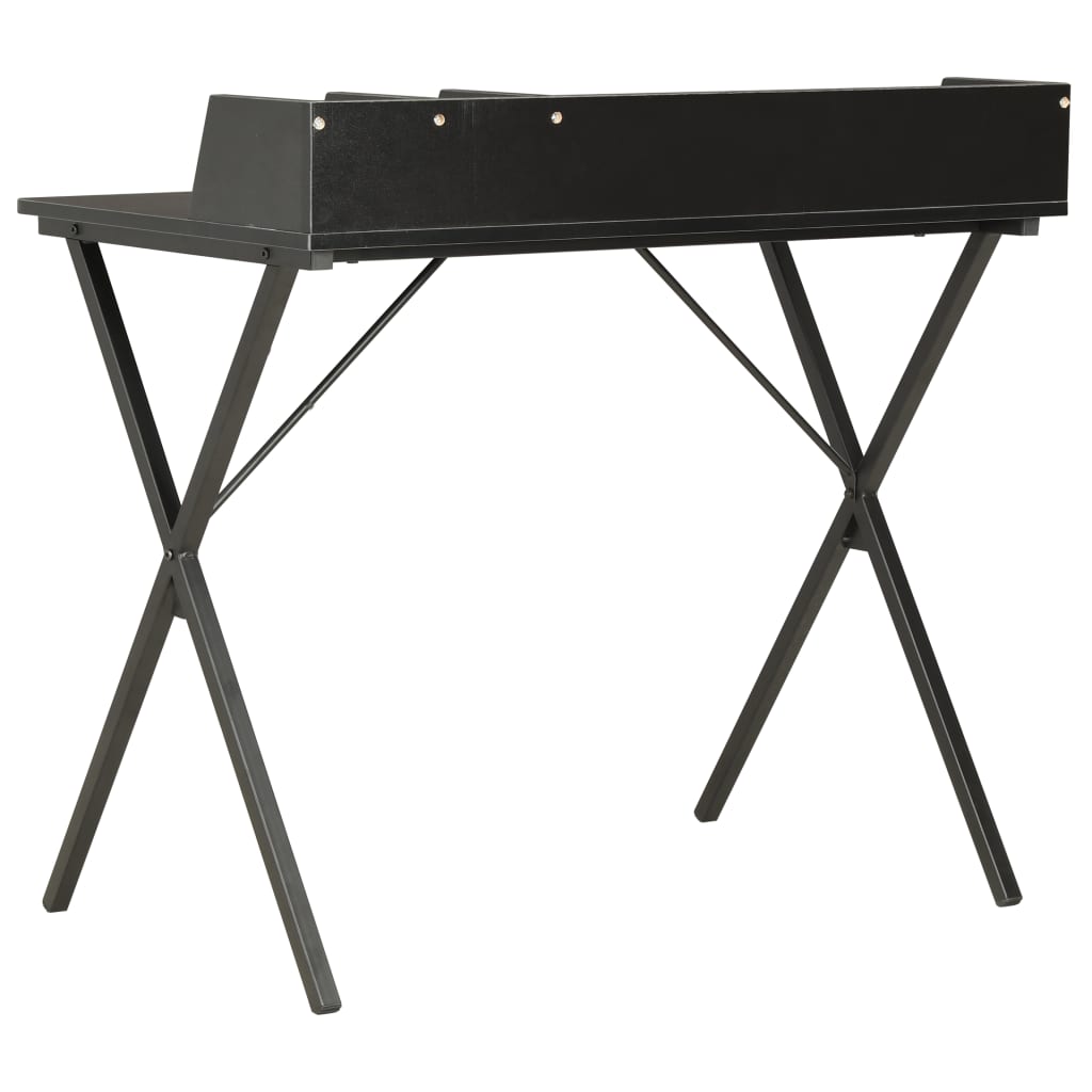 vidaXL Escritorio negro 80x50x84 cm - Image 4