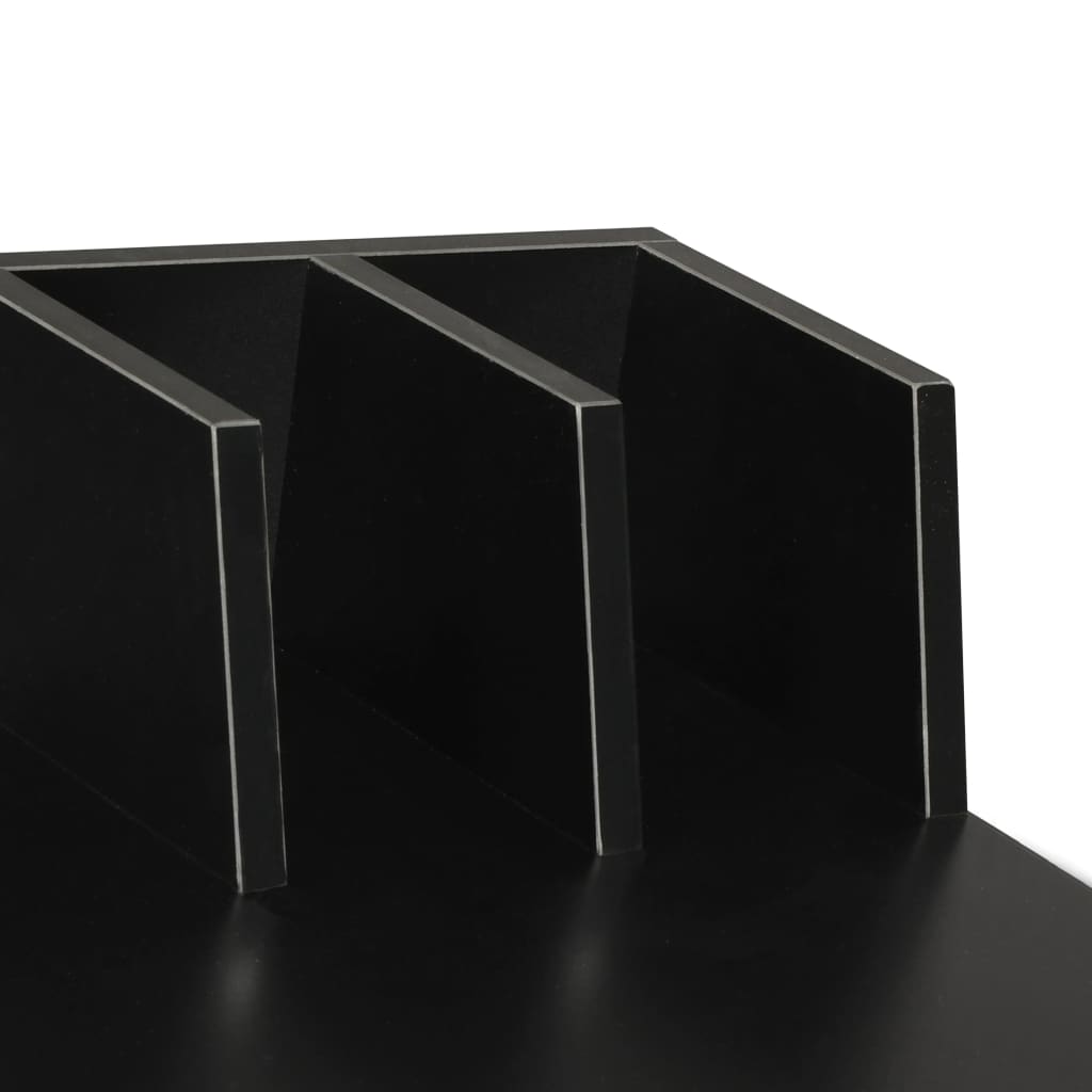 vidaXL Escritorio negro 80x50x84 cm - Image 5