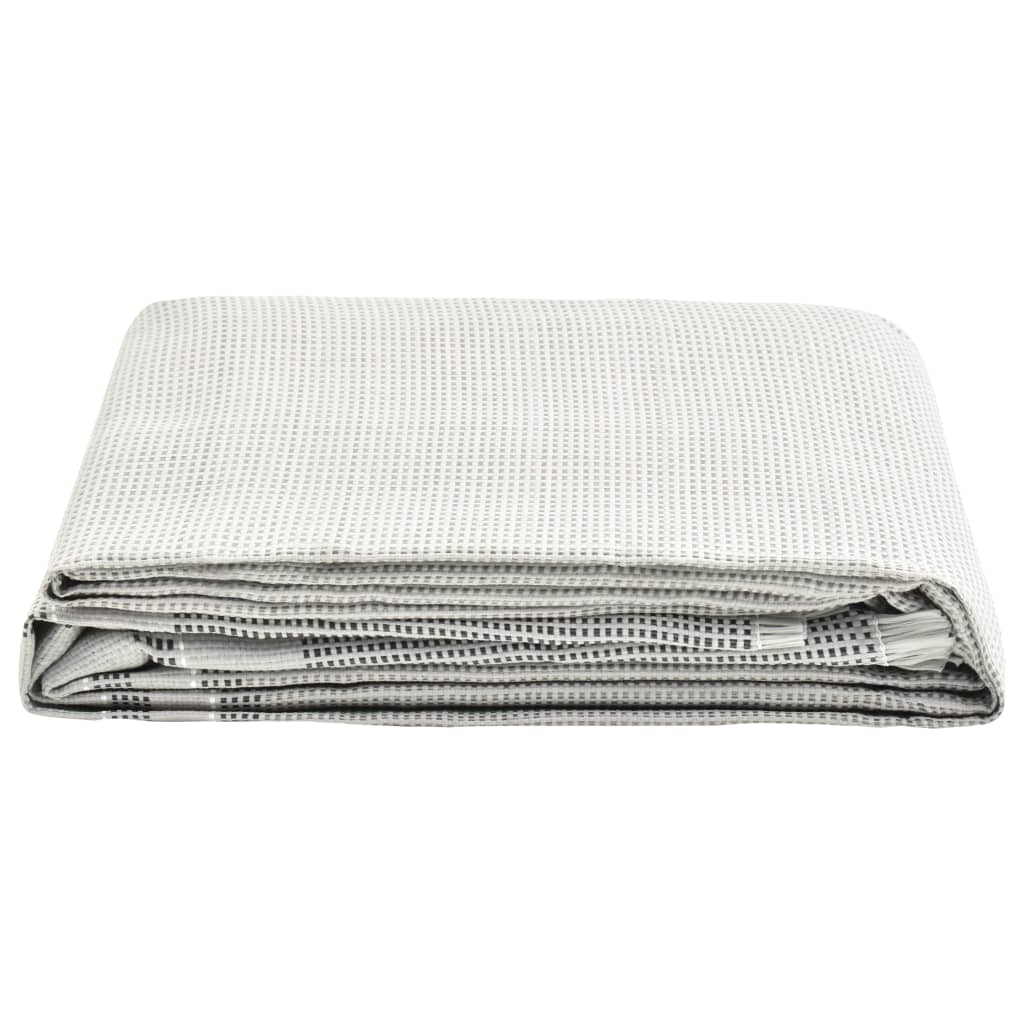 vidaXL Alfombra para tienda de campaña gris 400x250 cm