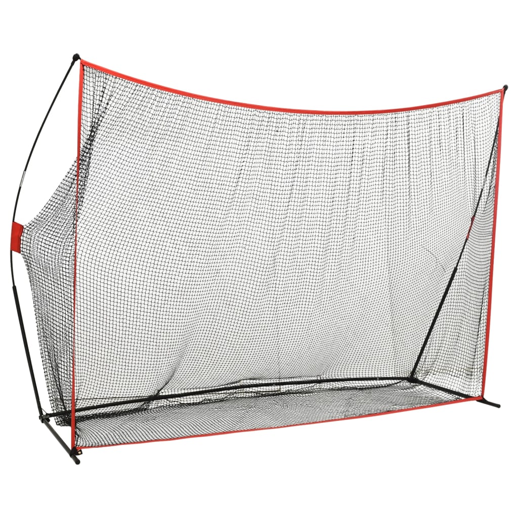 vidaXL Red de  práctica de golpe de golf metal 356x92,5x215 cm
