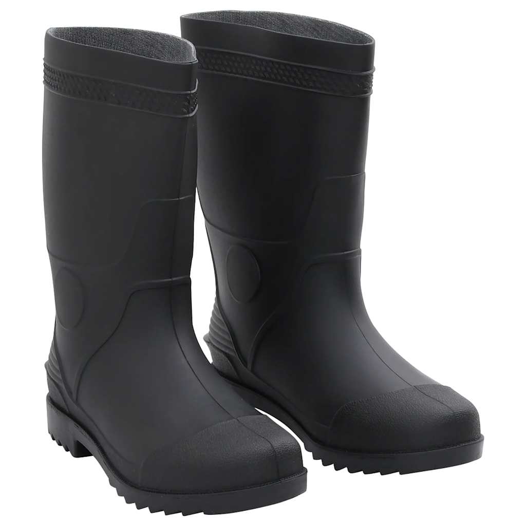 vidaXL Botas de agua negro número 42 PVC