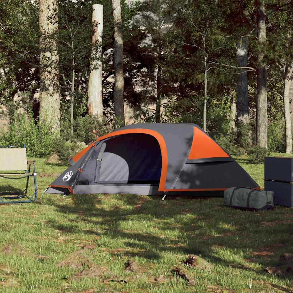 vidaXL Tienda de campaña iglú para 1 persona impermeable naranja - Image 3