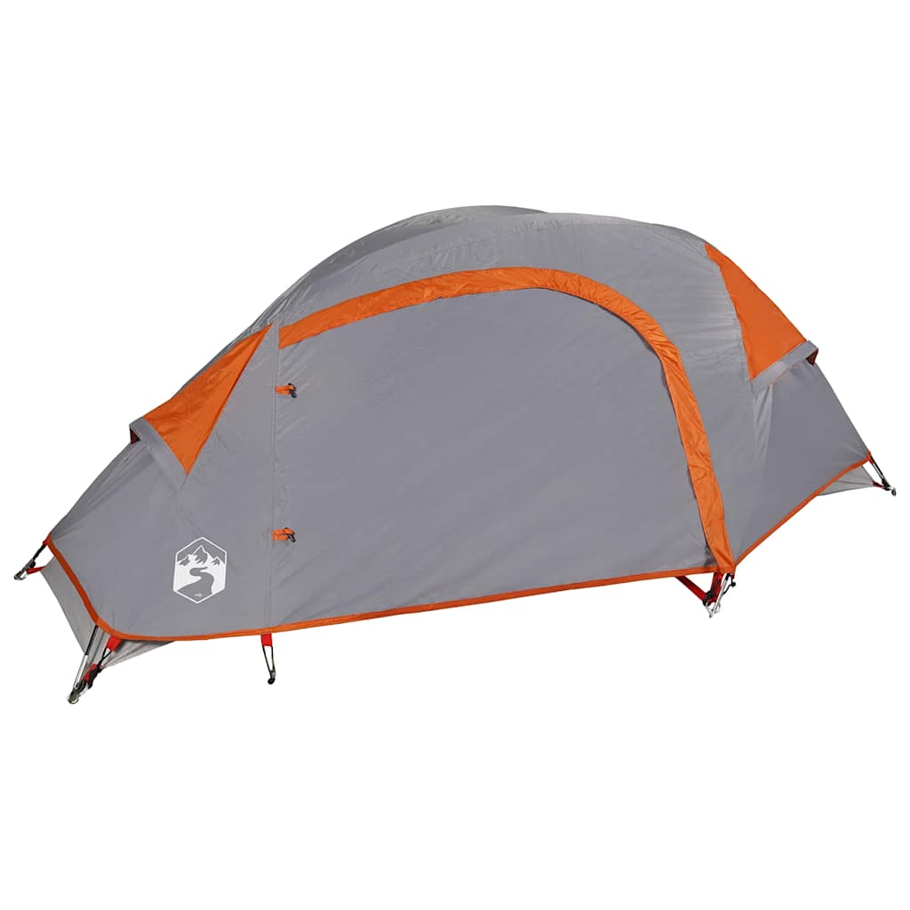 vidaXL Tienda de campaña iglú para 1 persona impermeable naranja - Image 5