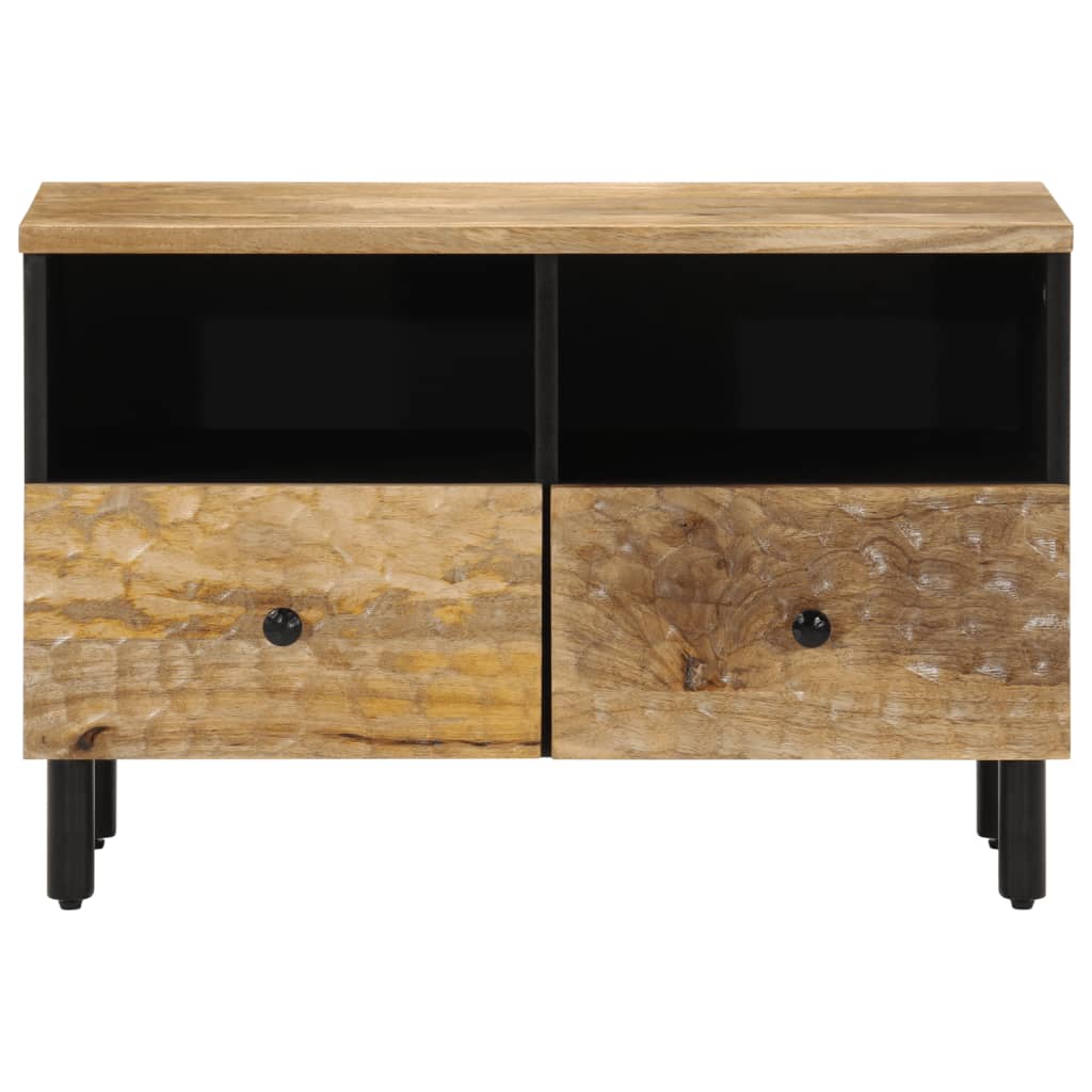 vidaXL Mueble de TV madera maciza de mango 70x33x46 cm - Image 4
