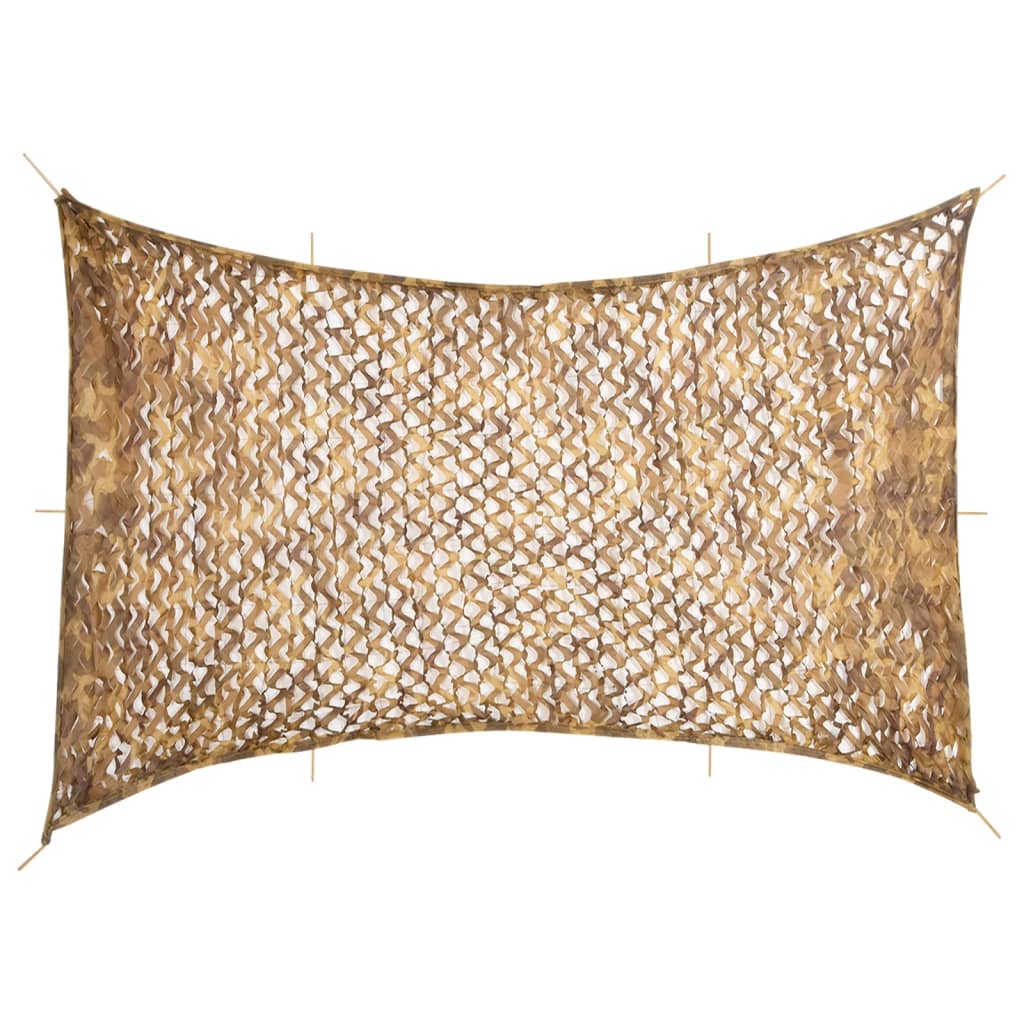 vidaXL Red de camuflaje con bolsa de almacenamiento arena 724x515 cm