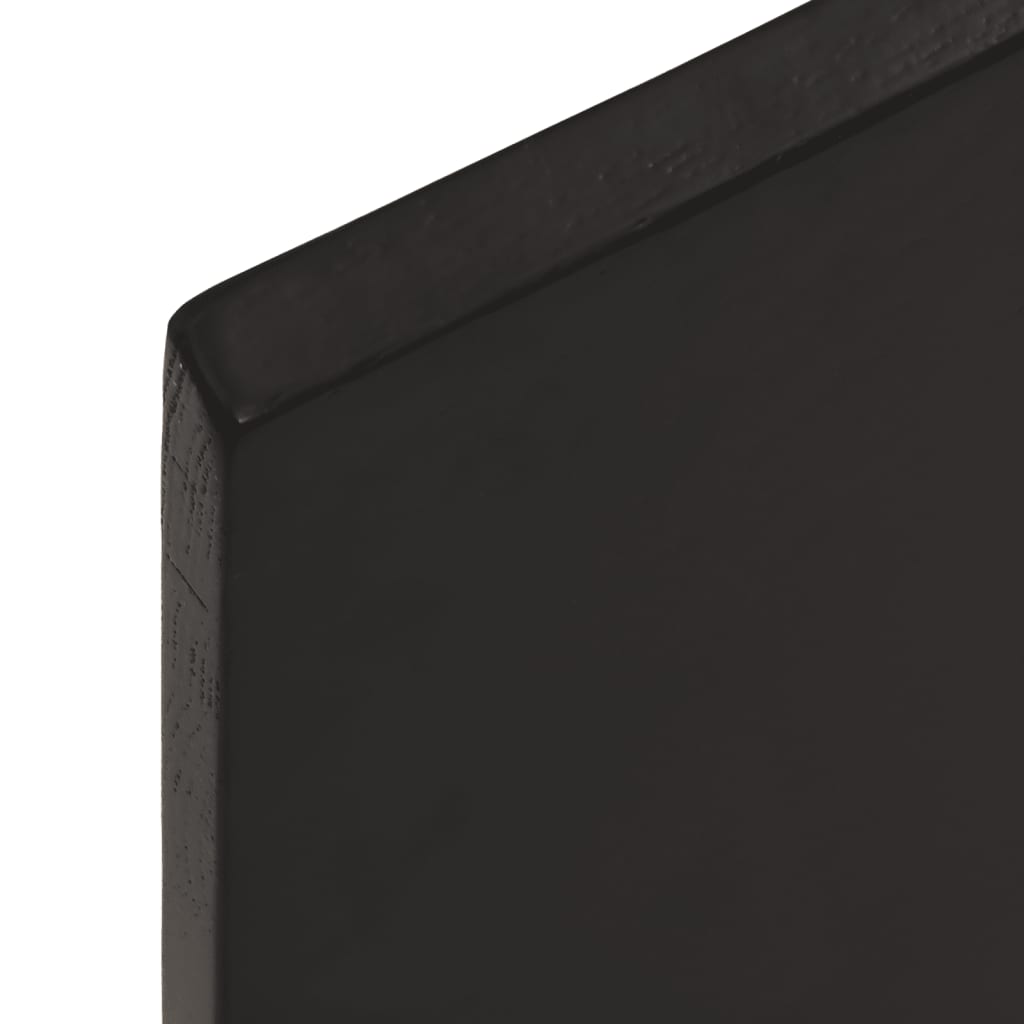 vidaXL Tablero mesa madera tratada roble borde vivo marrón 80x40x2 cm - Image 6