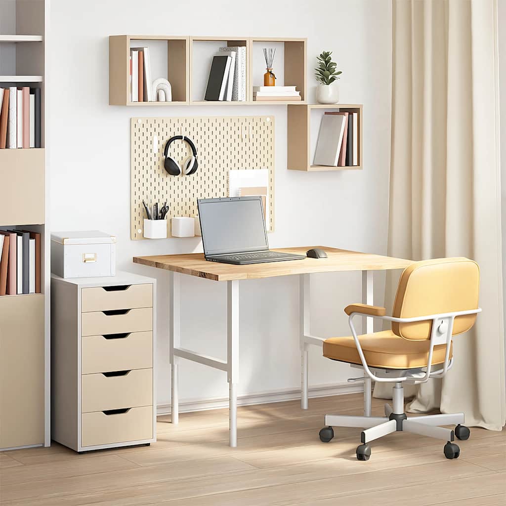 vidaXL Tablero escritorio rectangular madera maciza roble sin tratar - Image 3