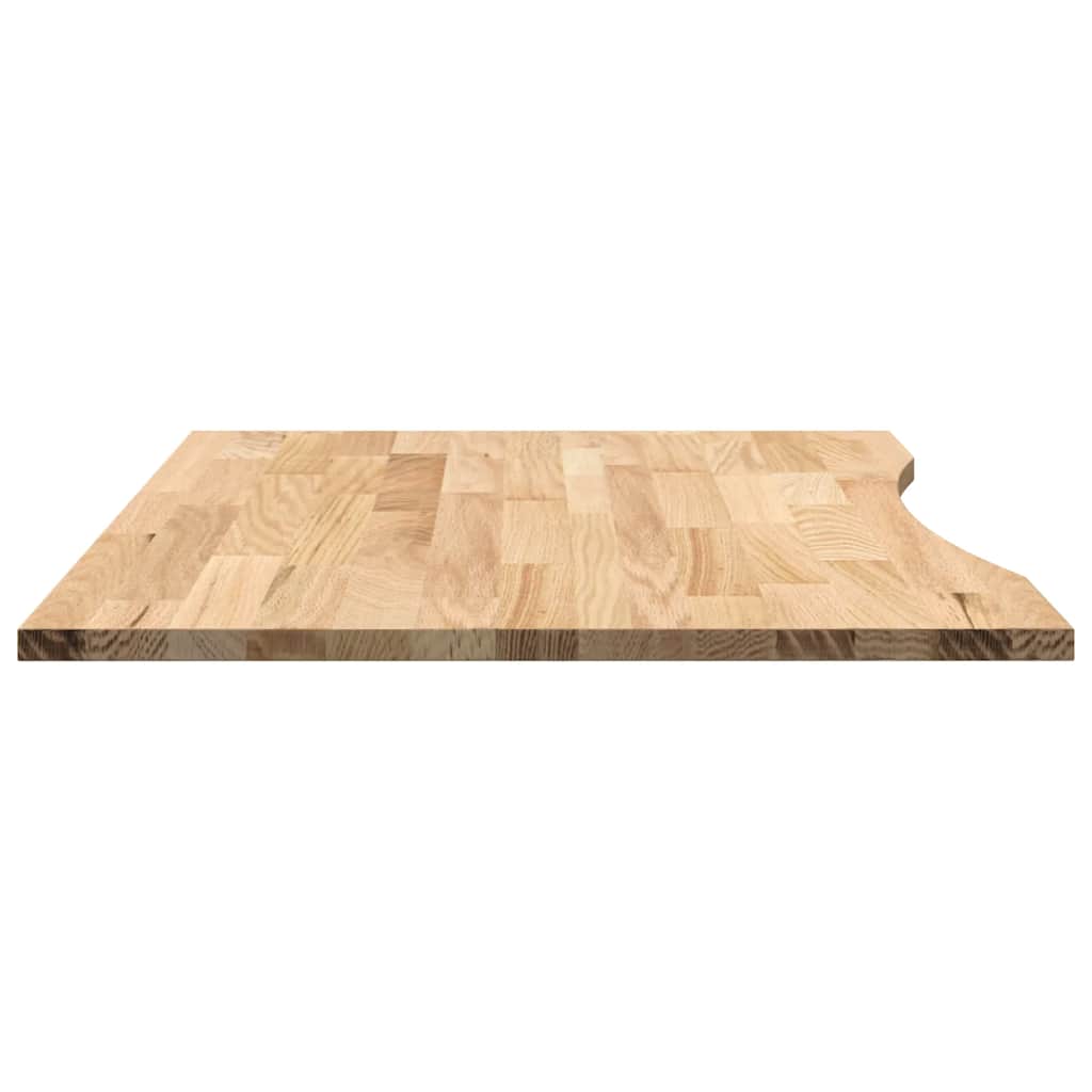 vidaXL Tablero escritorio rectangular madera maciza roble sin tratar - Image 6