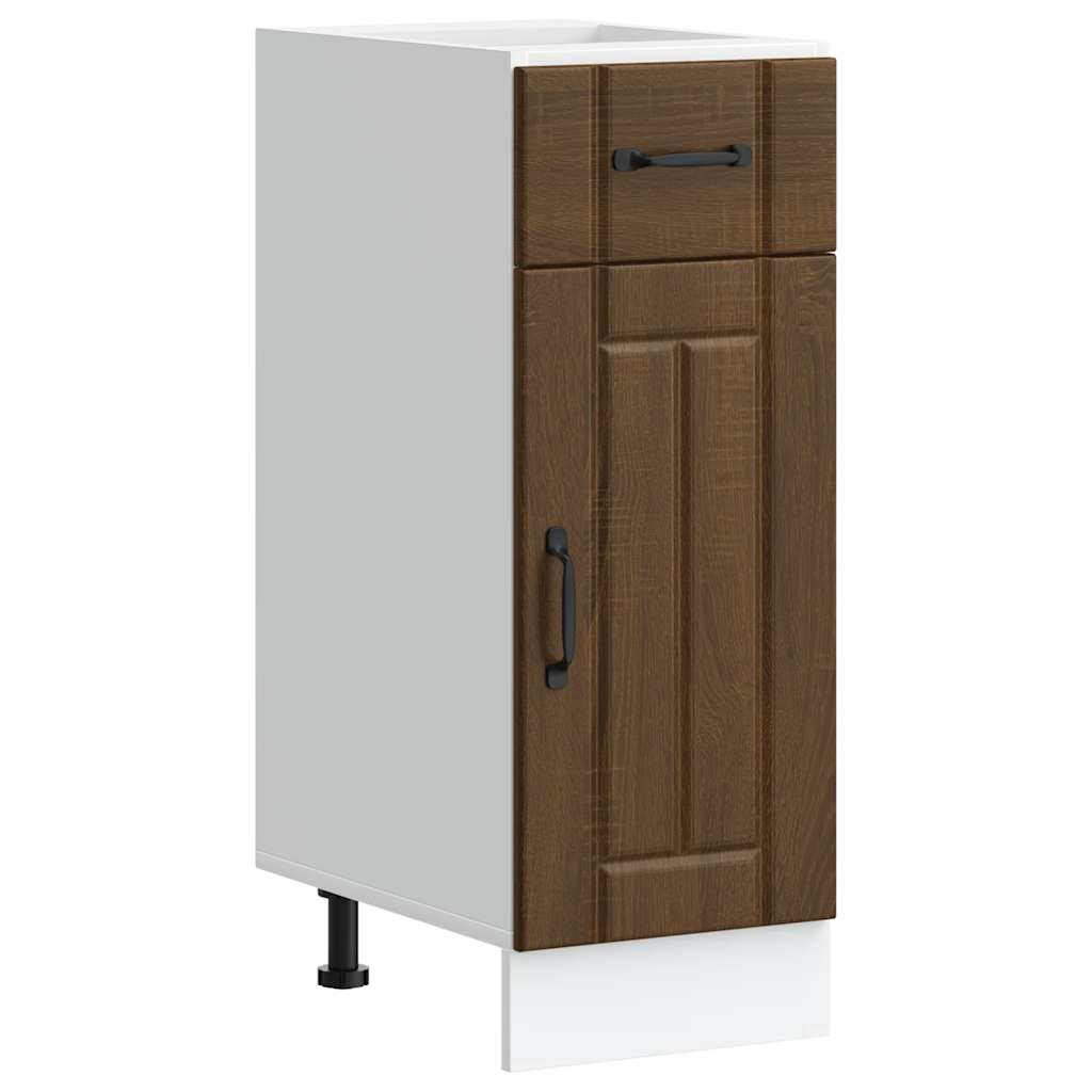 vidaXL Mueble bajo de cocina Lucca roble marrón