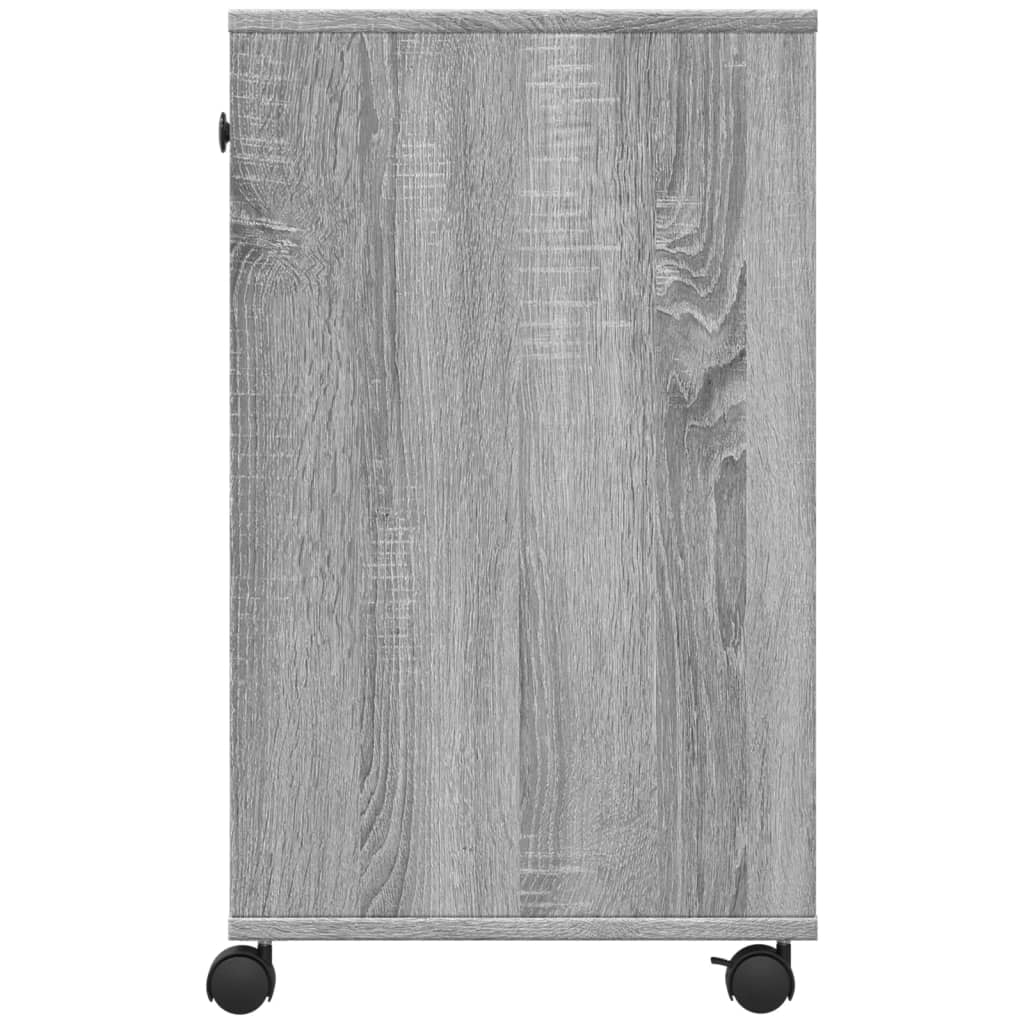 vidaXL Soporte para impresora con ruedas gris Sonoma 60x40x68,5 cm - Image 6