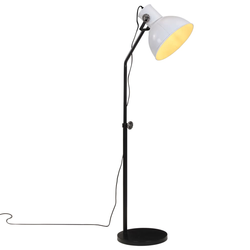 vidaXL Stehleuchte 25 W Weiß 30x30x90-150 cm E27