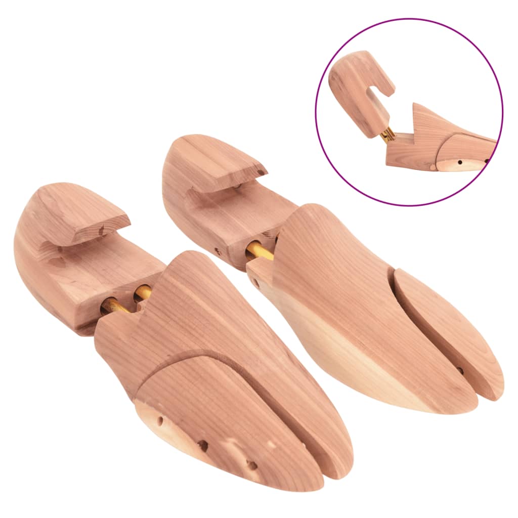vidaXL Schuhspanner mit Schuhlöffel EU 40-41 Massivholz Zeder - Image 5